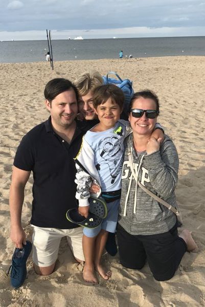 Aleksandra Myczkowska-Utrata z rodziną / Apteline